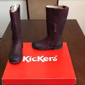 Kickers leather boots size 11 little girl
